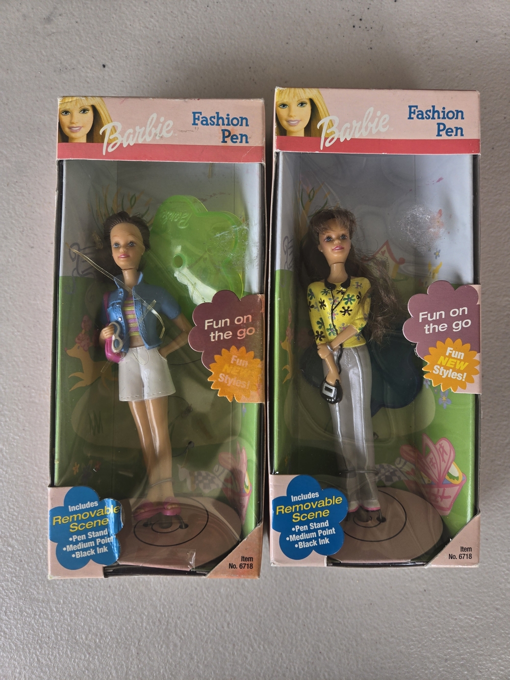 Barbie Fashion Pen Duo - Pink, Green, Yellow